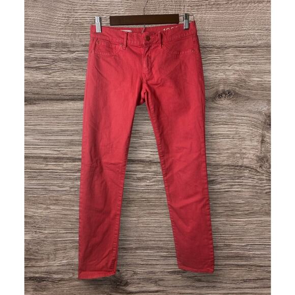 Gap 1969 Women's Red Peach Straight Cropped Legging Jeans Size 24/00 - Picture 2 of 12